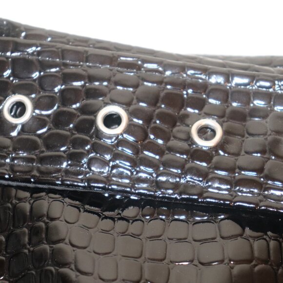 Eloquii X Refinery29 Faux Patent Black Skirt, Size 18, NWT - Picture 8 of 15